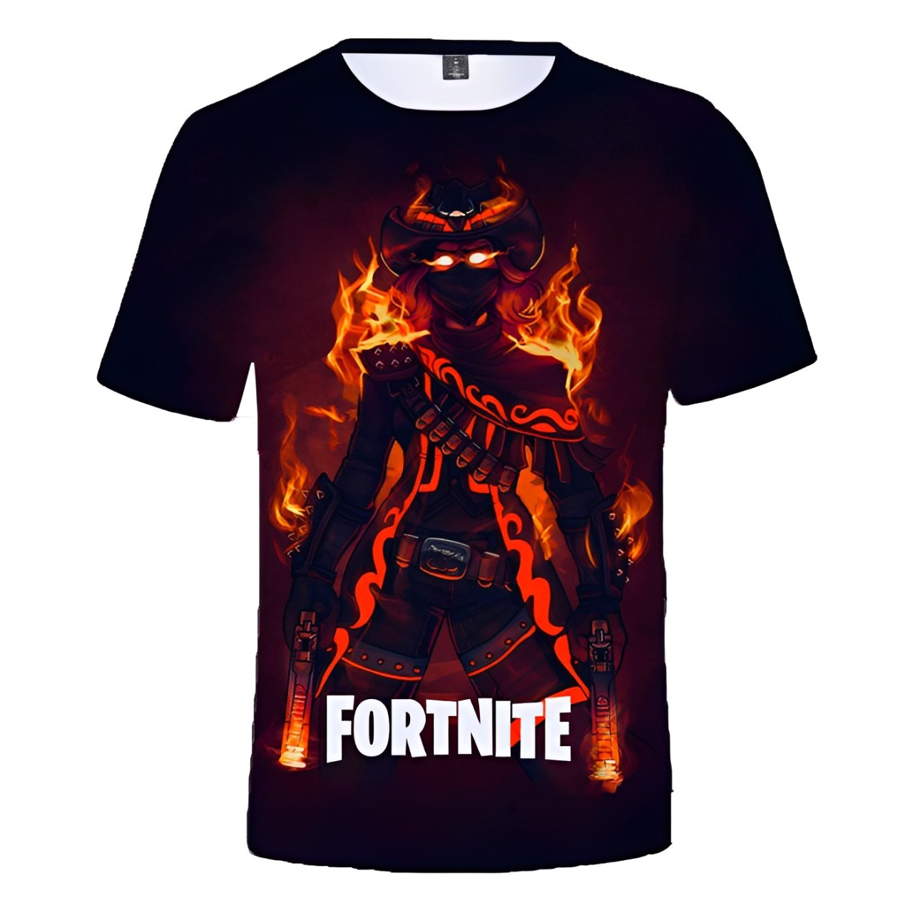 fortnite_calamity_on_fire_t-shirt Fortnite Calamity On Fire T-Shirt - Image 1