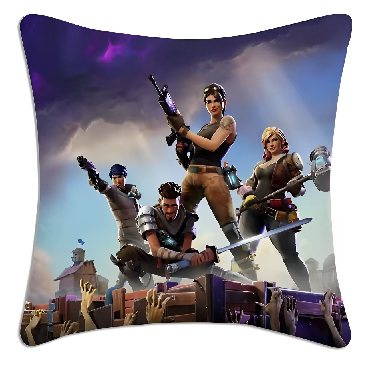 fortnite_battlefield_pillow Fortnite Battlefield Pillow - Image 1