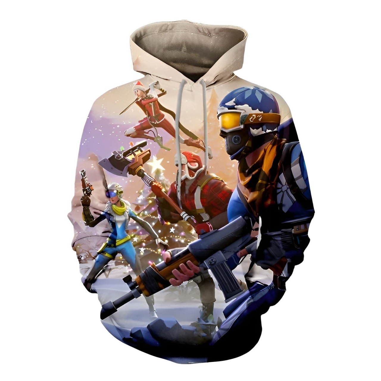 fortnite_christmas_hoodie Fortnite Christmas Hoodie - Image 1