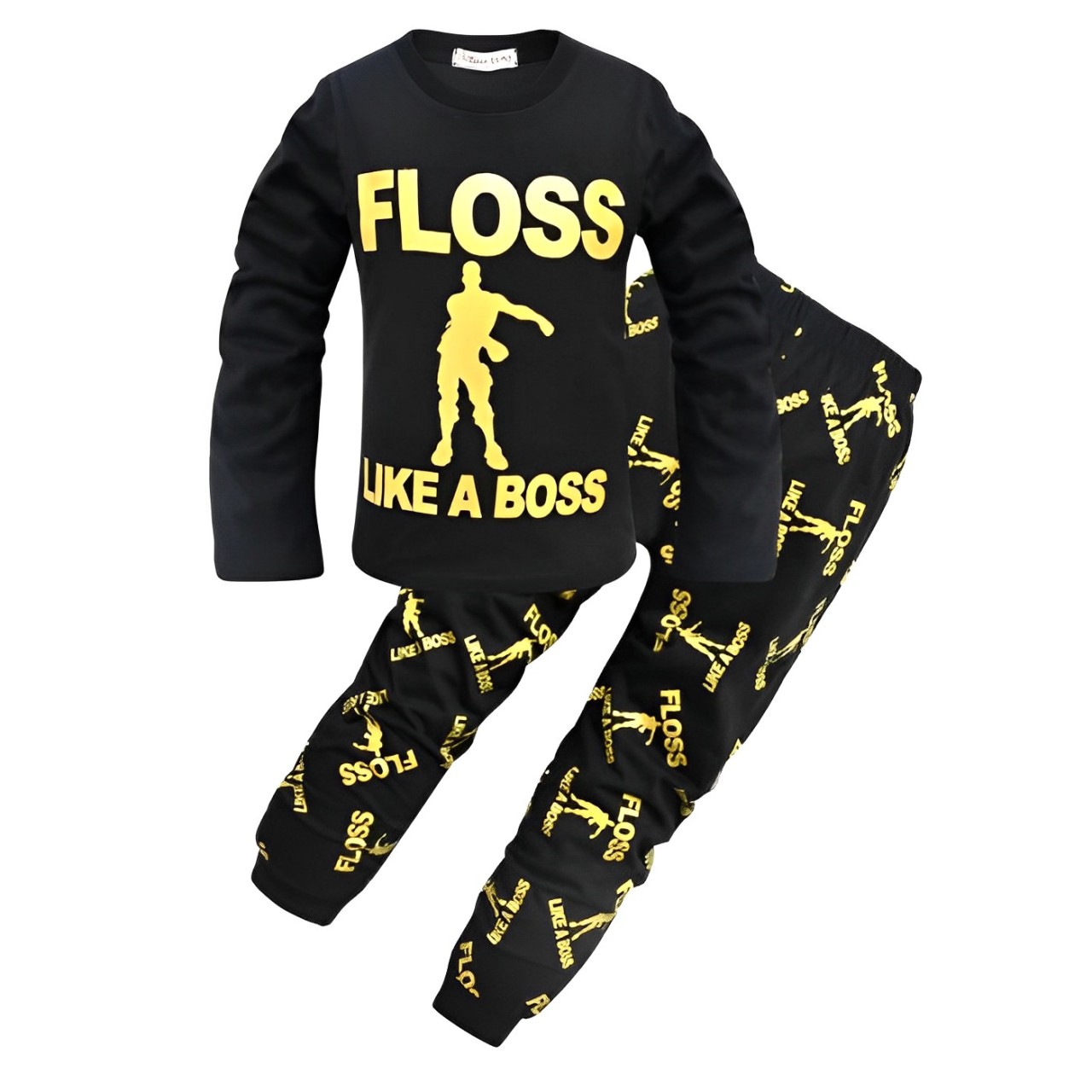 fortnite_floss_like_a_boss_pajama Fortnite Floss Like A Boss Pajama - Image 1