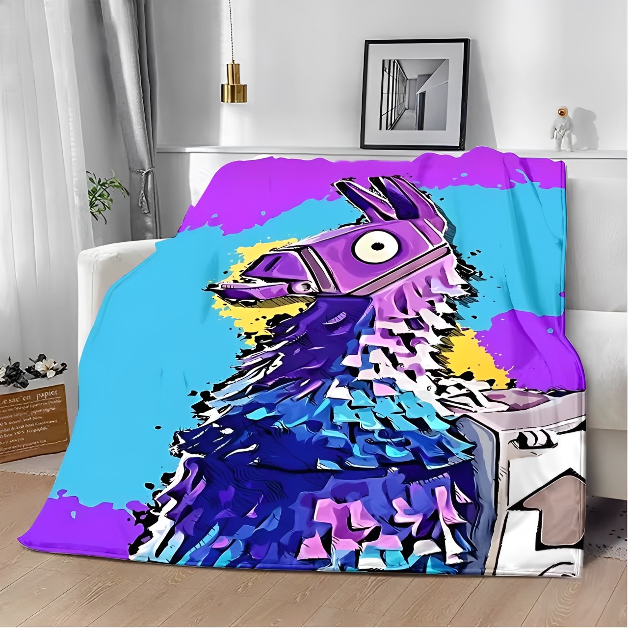 fortnite_llama_blanket Fortnite Llama Blanket - Image 1
