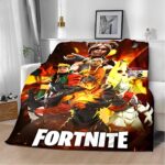 Fortnite Video Game Blanket