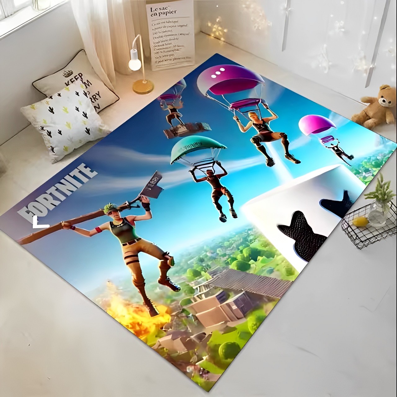 fortnite_video_game_rug Fortnite Video Game Rug - Image 1